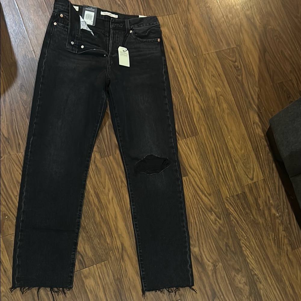 Levi’s Black Wedgie Straight Jeans